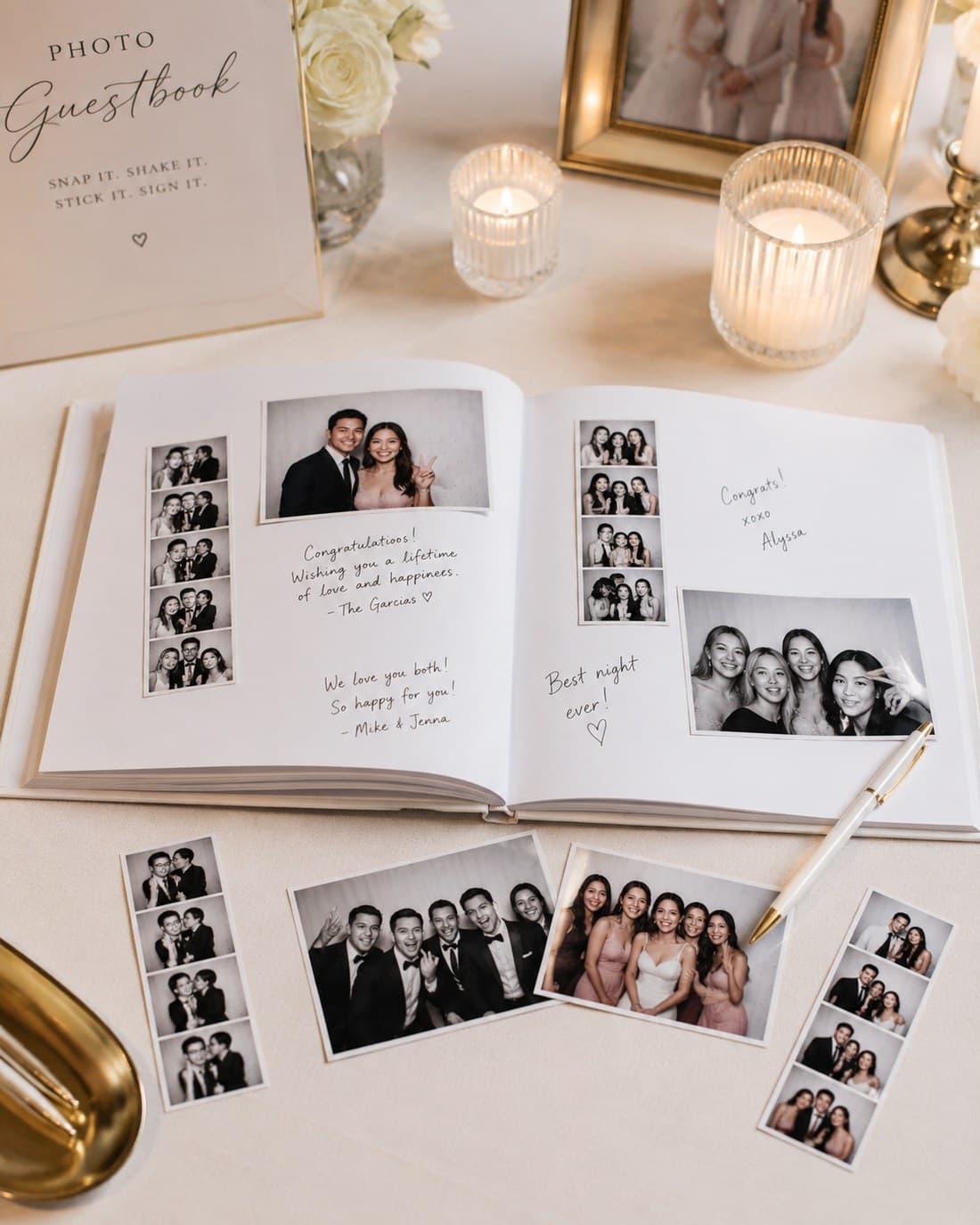 Sample Guest Book layout — Signing station